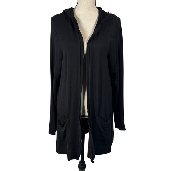 Torrid SZ 2 (2X-Large) Super Soft Fleece Jacket Open Front Mid-Thigh Hooded - Picture 1 of 8